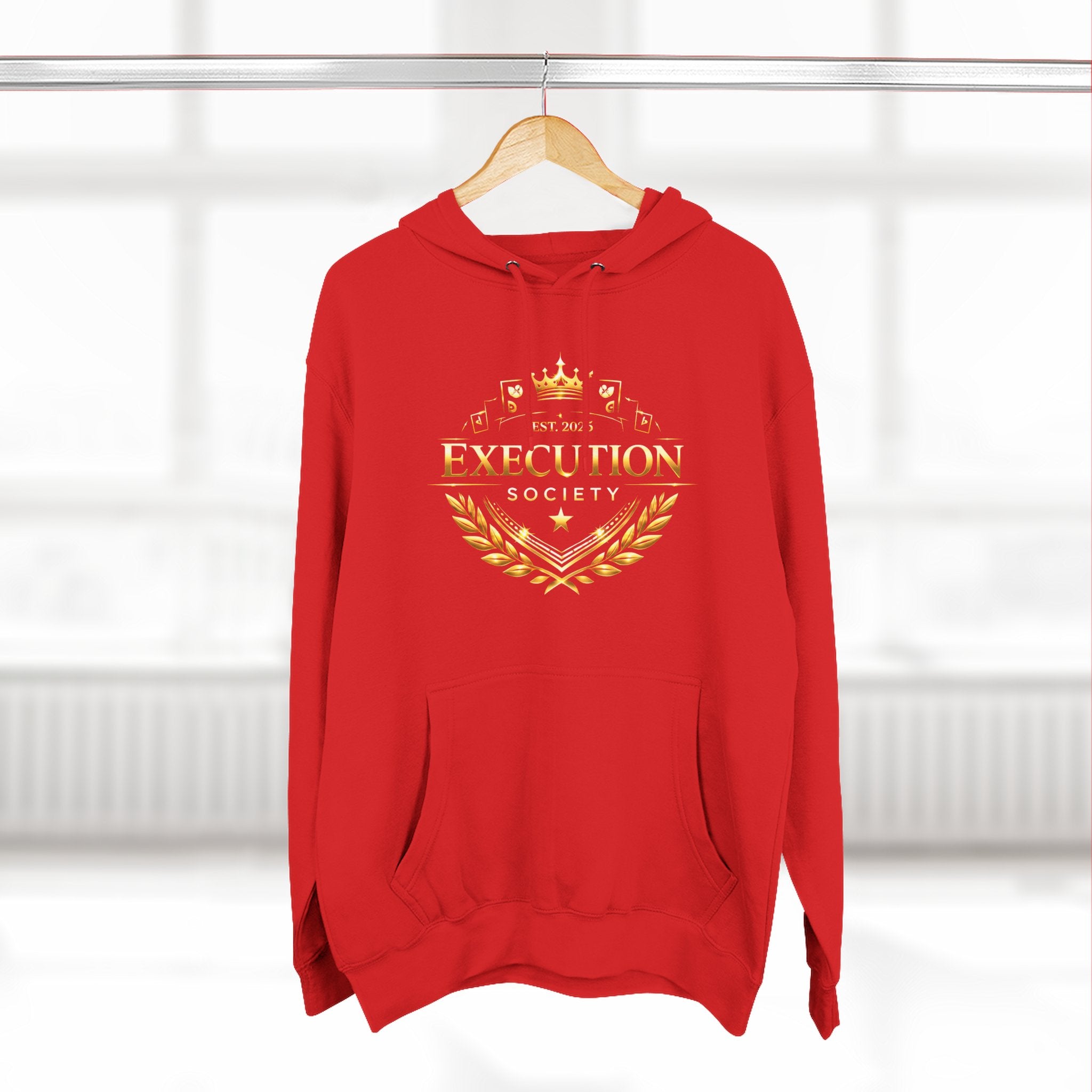 Execution Society Emblem — Vintage Gold Hoodie