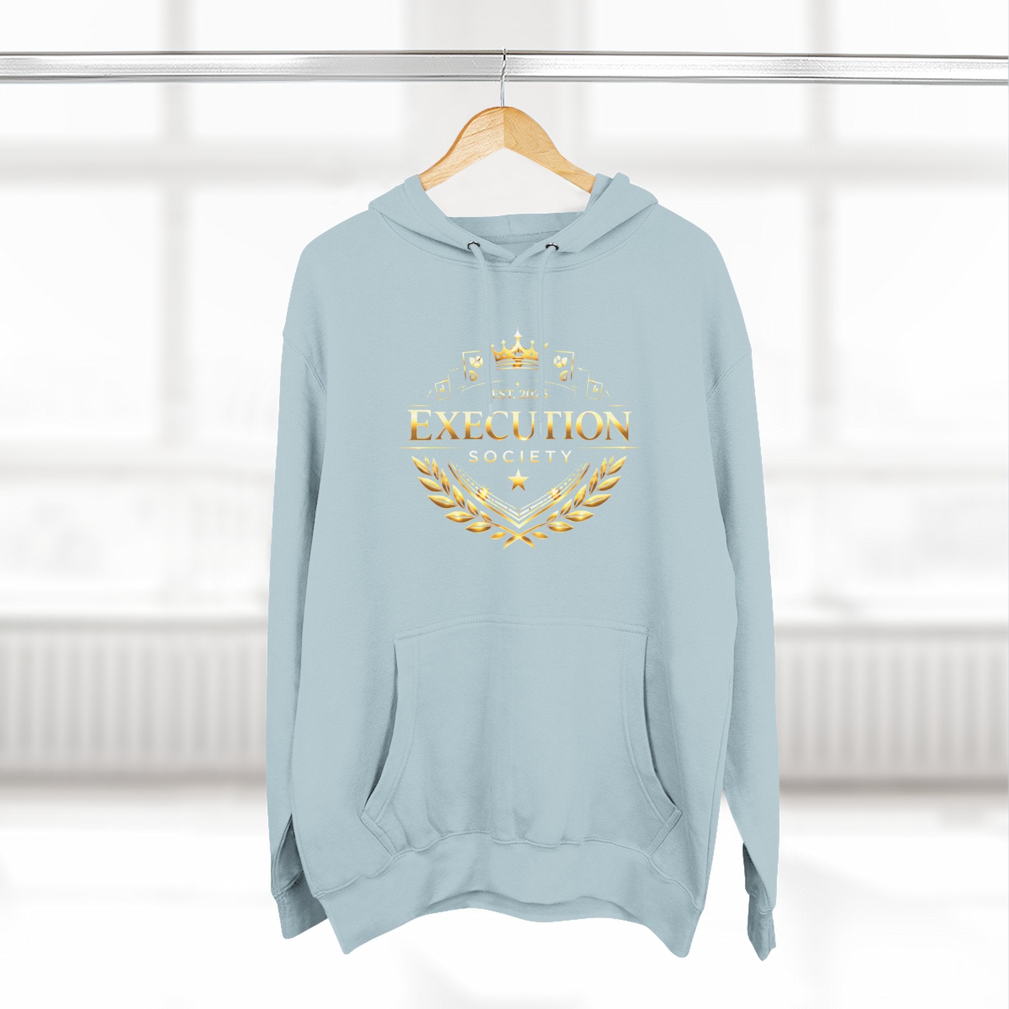 Execution Society Emblem — Vintage Gold Hoodie