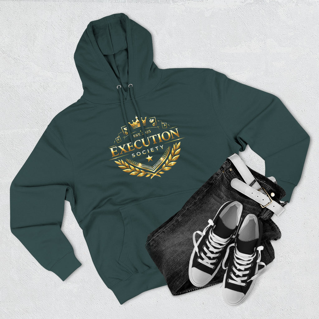 Execution Society Emblem — Vintage Gold Hoodie
