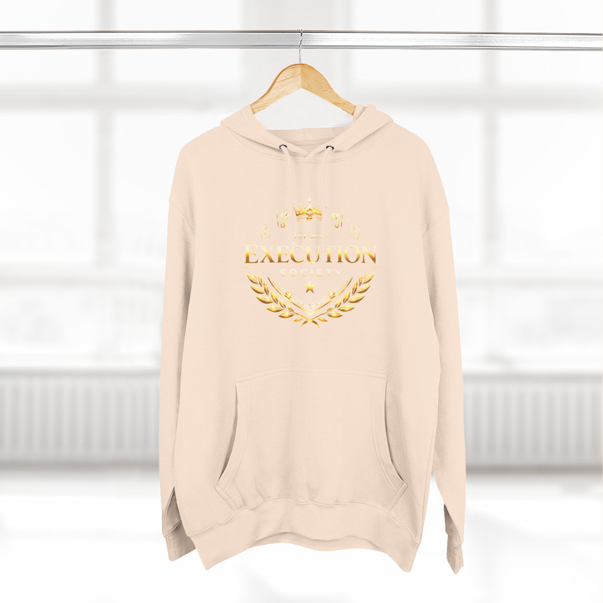 Execution Society Emblem — Vintage Gold Hoodie