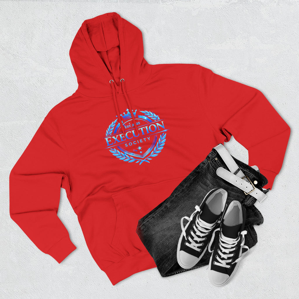 Execution Society Emblem — Vintage Blue Hoodie