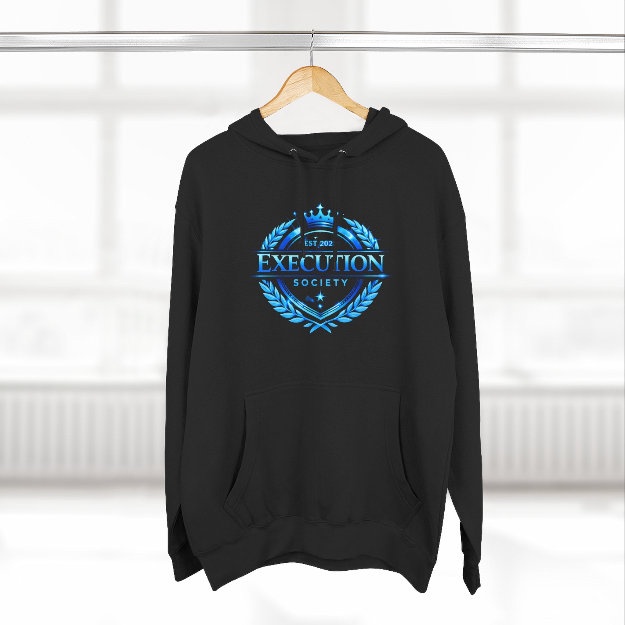 Execution Society Emblem — Vintage Blue Hoodie