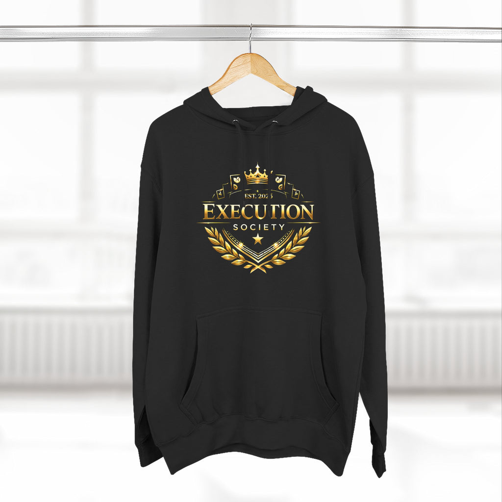 Execution Society Emblem — Vintage Gold Hoodie