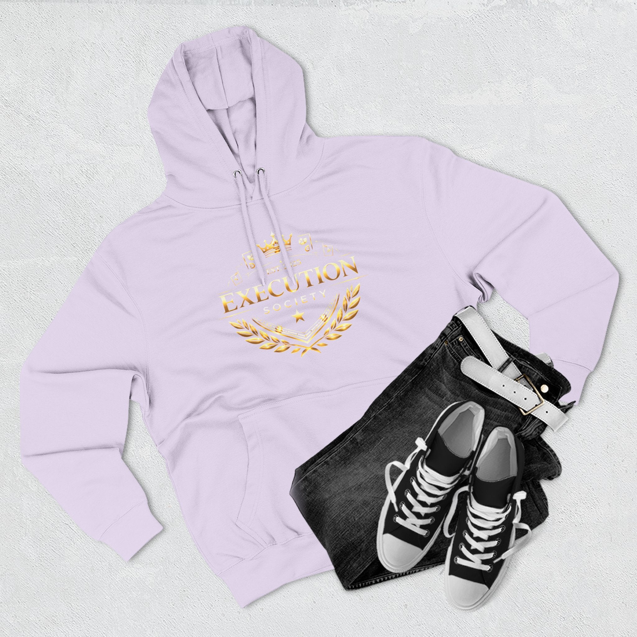 Execution Society Emblem — Vintage Gold Hoodie