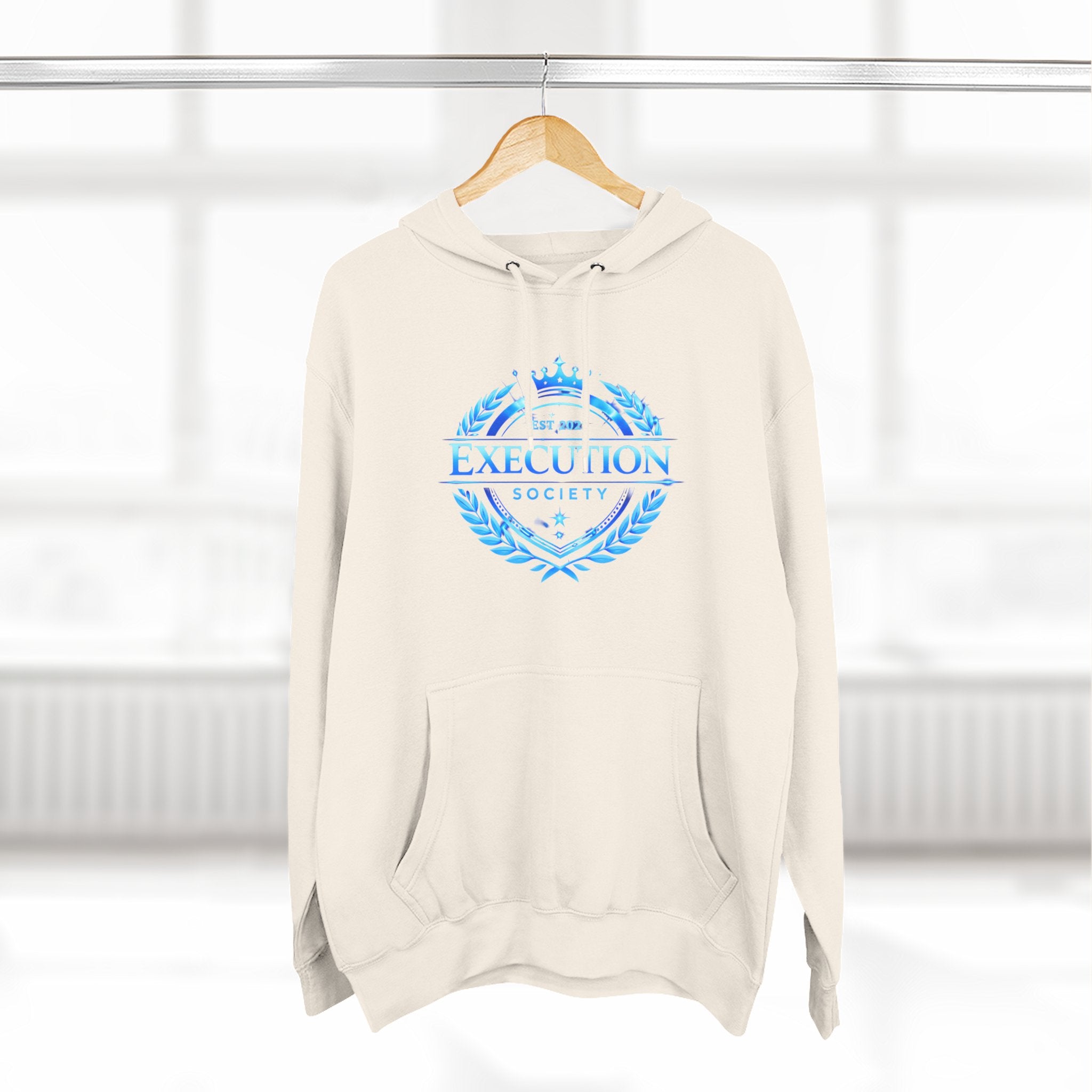 Execution Society Emblem — Vintage Blue Hoodie