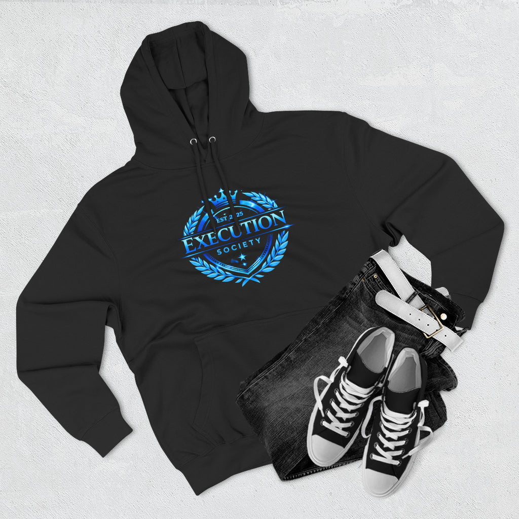 Execution Society Emblem — Vintage Blue Hoodie
