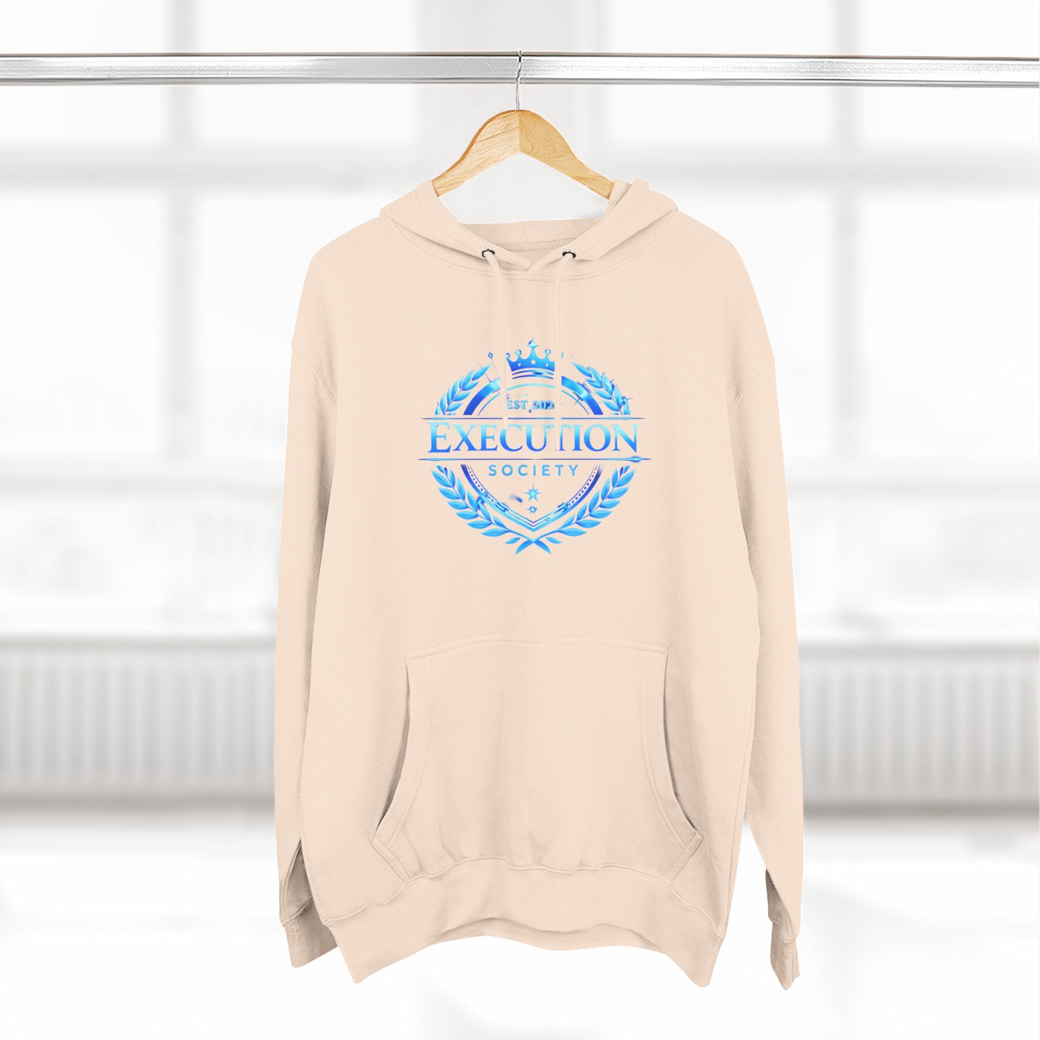 Execution Society Emblem — Vintage Blue Hoodie